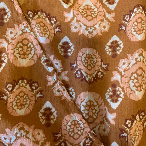 Eclair Sleevless Ruffle Sleeve Elastic Waist Top Small - Picture 8 of 11